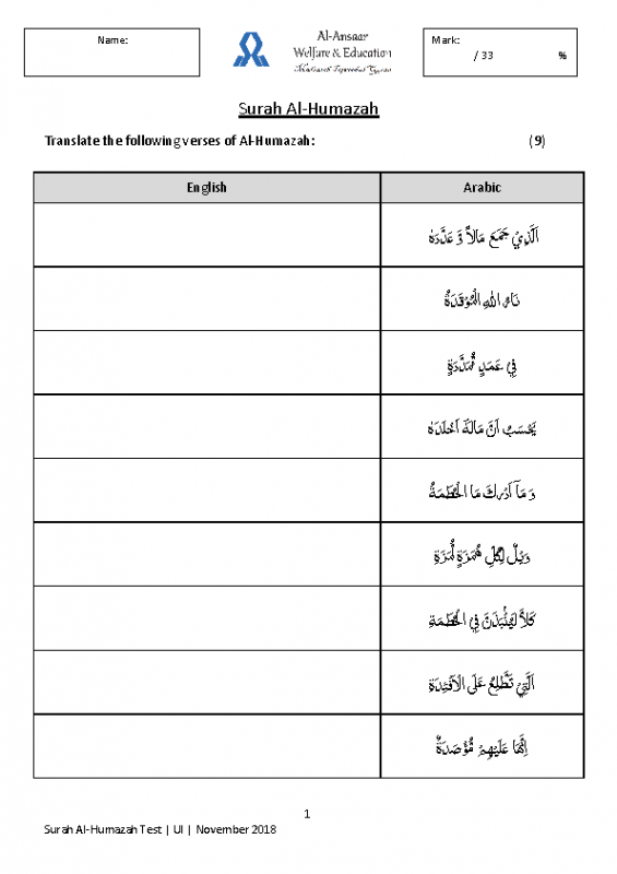 Al-Humazah