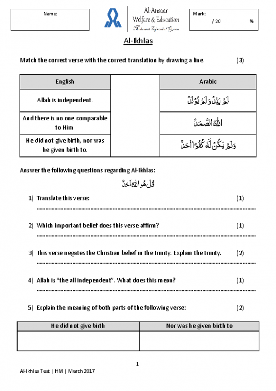 Al-Ikhlas (1)