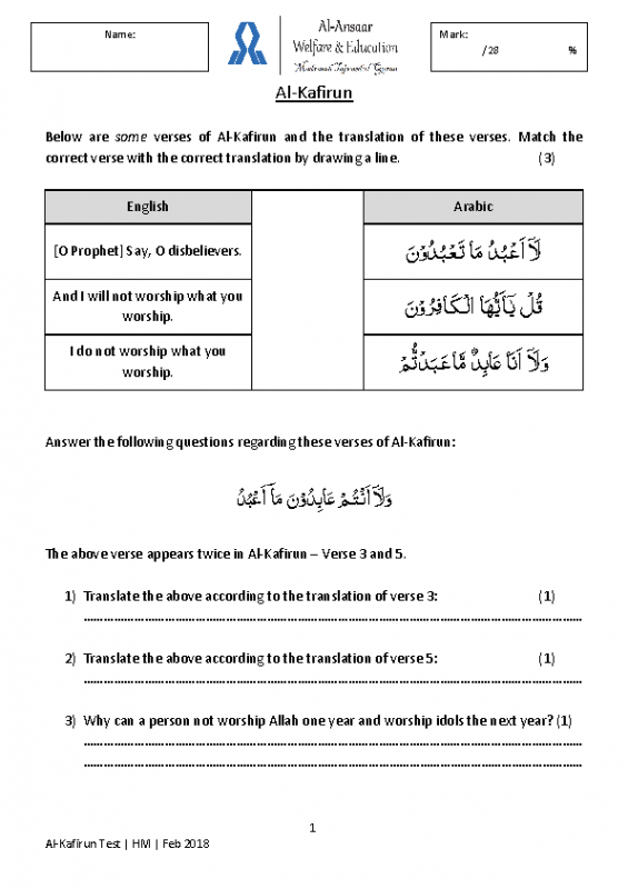 Al-Kafirun (2)