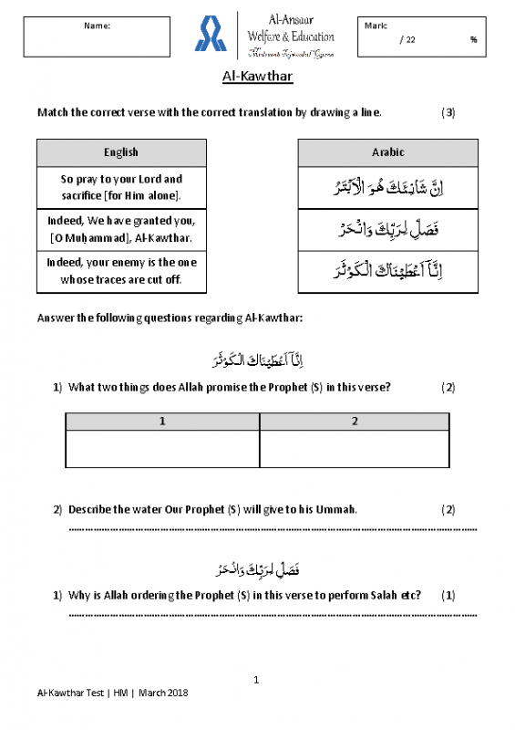 Al-Kawthar (1)