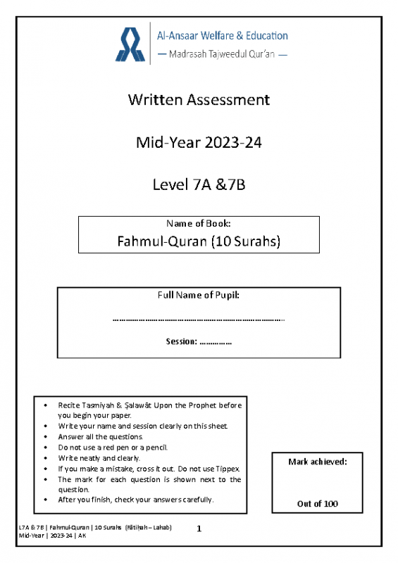 L7 | Mid-Year 2023-24